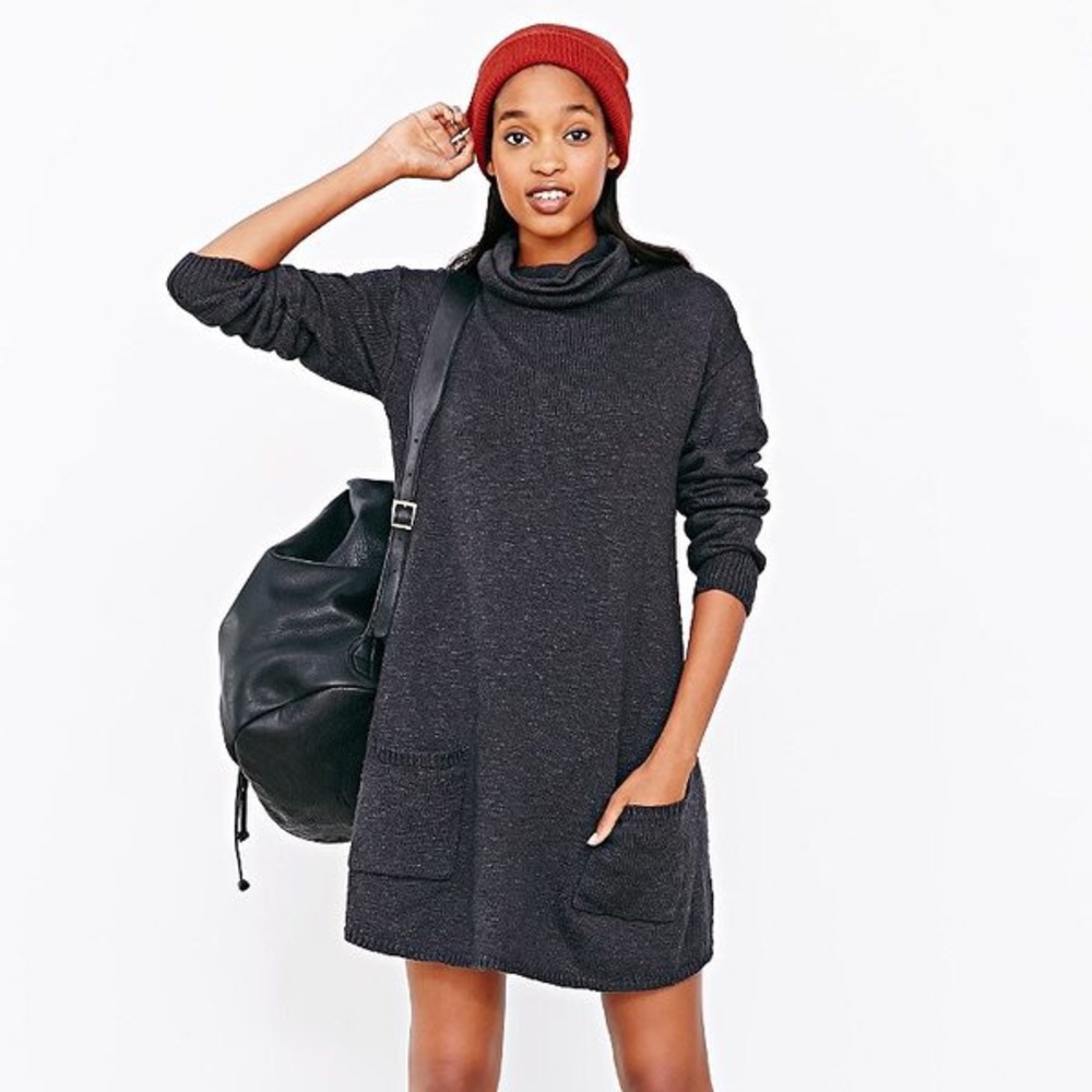 BDG Gray Cowl Neck Tunic - Picture 6 of 7